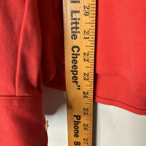 LL Bean Coral Pink Button Down Blouse Top Size Large 100%Cotton Jersey Material - Picture 10 of 10